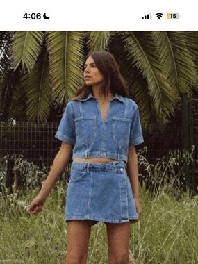 Zara denim shirt